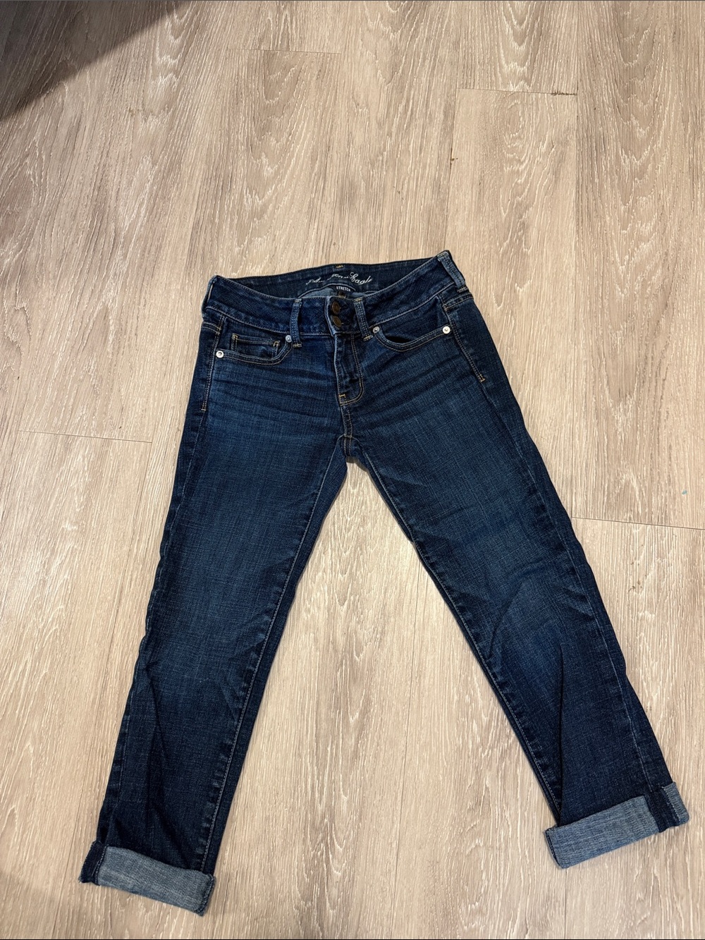 American Eagle Outfitters Dark Indigo Boyfriend Jeans